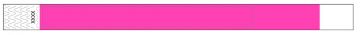 Custom 3/4" Pink Tyvek Wristbands - Add Your Logo/Text